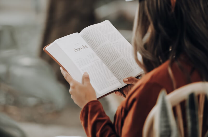 Open Bible and sermon notes